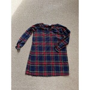 Girls Petite Plum Nightgown Holiday Plaid Size 5